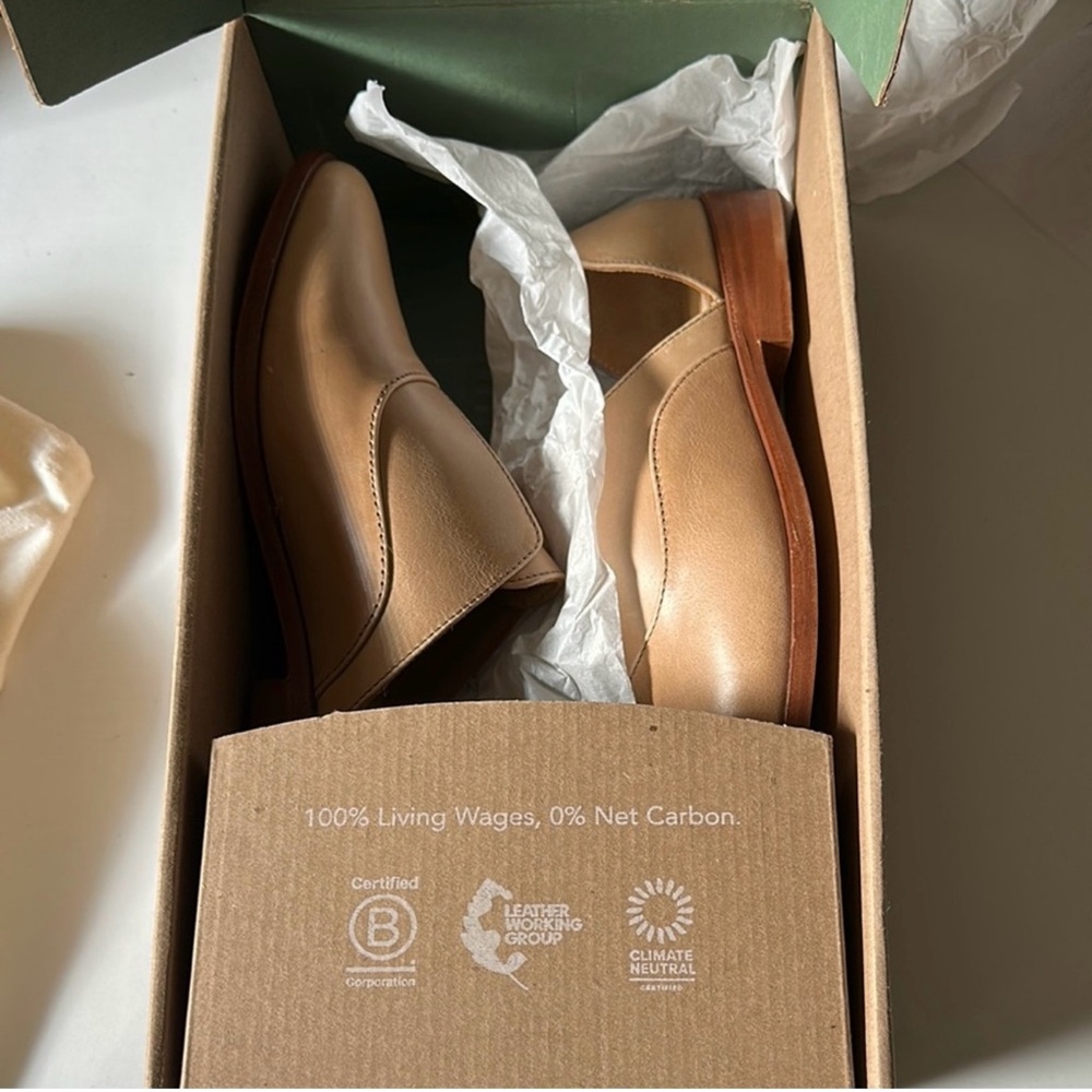 Nisolo Emma d’orsay Tan Leather Women's Flats